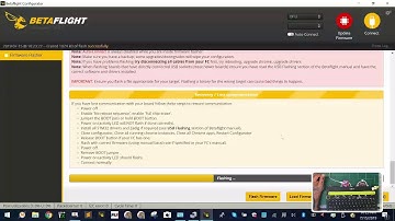 Setting Defaults and Firmware for Gyro Test by Cyclone FPV