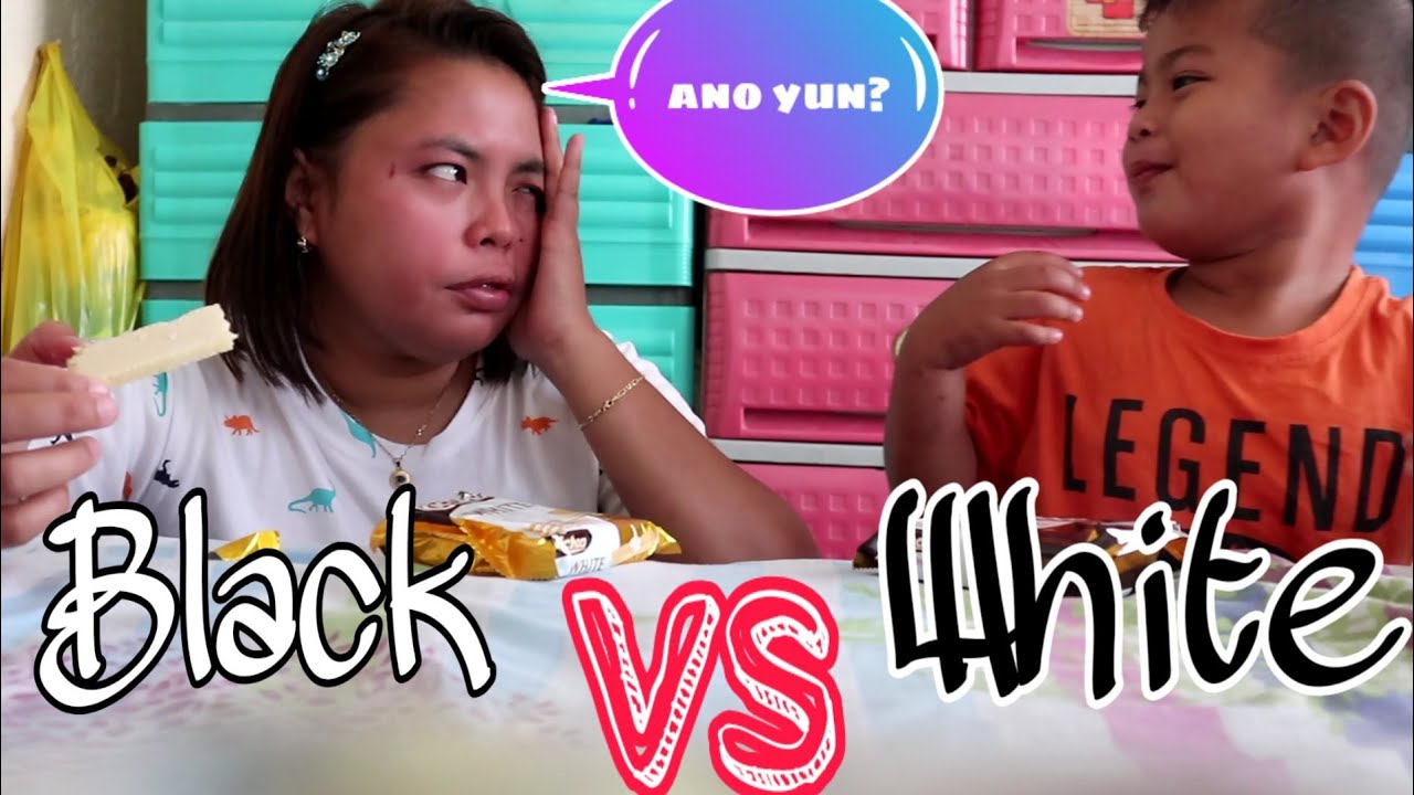 Black vs White food Challenge Mamshii Vlogs YouTube
