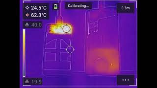 FLIR C5 hőkamera teszt powerbankkal