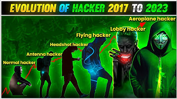 EVOLUTION OF HACKERS FREE FIRE 2017 TO 2023⚡⚡ - Garena Free fire