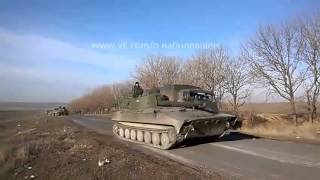 Новости Украины Сегодня Донбасс  Отвод тяжелой бронетехники из Дебальцевского котла