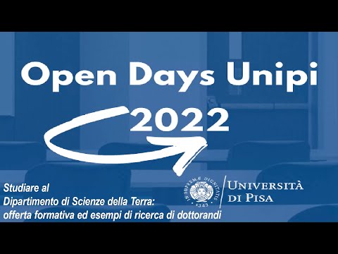 Presentazione del Dipartimento di Scienze della Terra - Università di Pisa