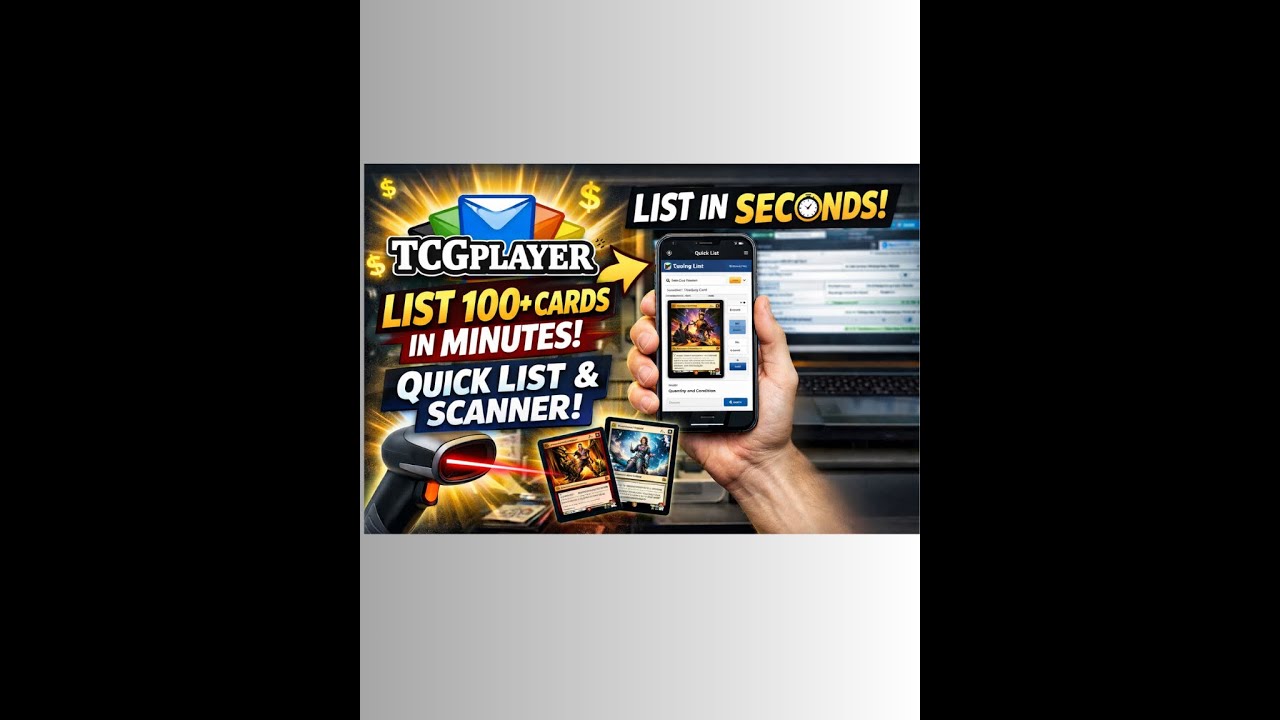 TCG Player listing with Quick list and Scanner!