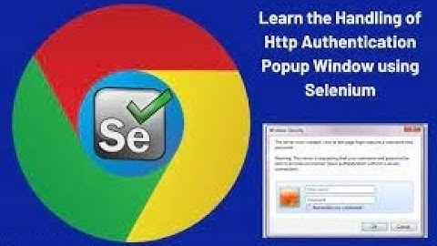Selenium | How to Handle Authentication Pop Up in Selenium