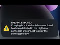 Iphone Charging Is Not Available Liquid Has Been Detected In The Lightning Connector FIXED