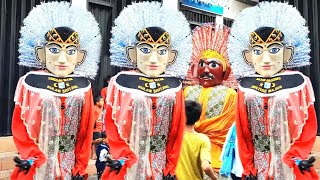 Ondel-ondel Betawi Sanggar Bulan Bintang Hibur Warga Kemayoran