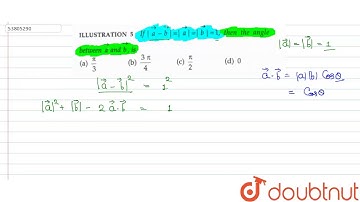 If `|veca - vecb|=|veca| =|vecb|=1 ` , then the angle between ` veca and vecb` , is
