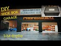 DIY garage for Hot Wheels Matchbox cars old shoebox. How to build 1/64 display