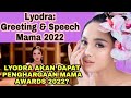 LYODRA GREETING & SPEECH AT MAMA AWARDS 2022