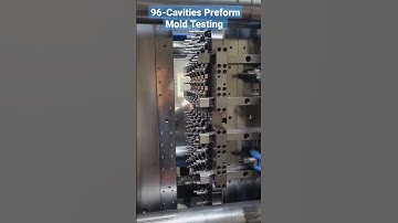 96-Cavities Preform Mold Testing| 12.7g 28mm Neck Size #petpreform #petbottle