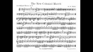 THE NEW COLONIAL MARCH - F HORN 1,2