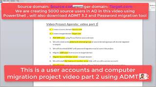 ACTIVE DIRECTORY Migration project Part 2  by Enayat Meer