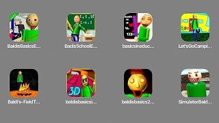 : Baldi,Teacher Neighbor,Baldi in Subway,Baldi's Basics Education,School Education,Let's Go Camping