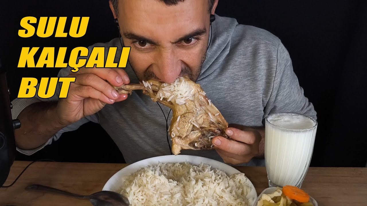 EV YEMEKLERİ ASMR 💫 TÜRKÇE ASMR YEMEK 💫 KALÇALI BUT VE PİLAV #asmr #mukbang 
