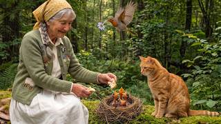 Secluded Alpine Cabin: Immersive Granny's Slow Life, Unexpectedly Guarding New Life ✨ 🐣
