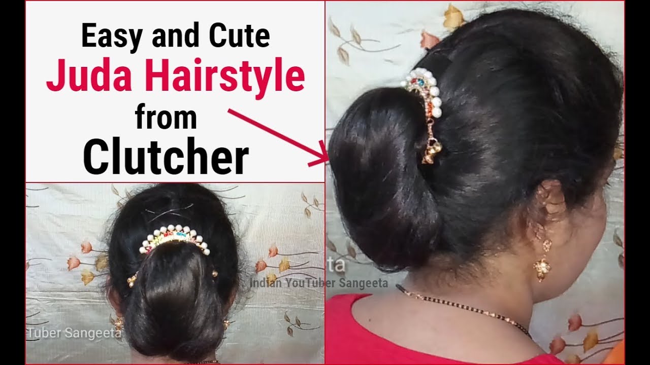 20 Simple Juda Hairstyles for Wedding Sarees and Lehengas | Hairstyles juda,  Sleek ponytail hairstyles, Hair styles