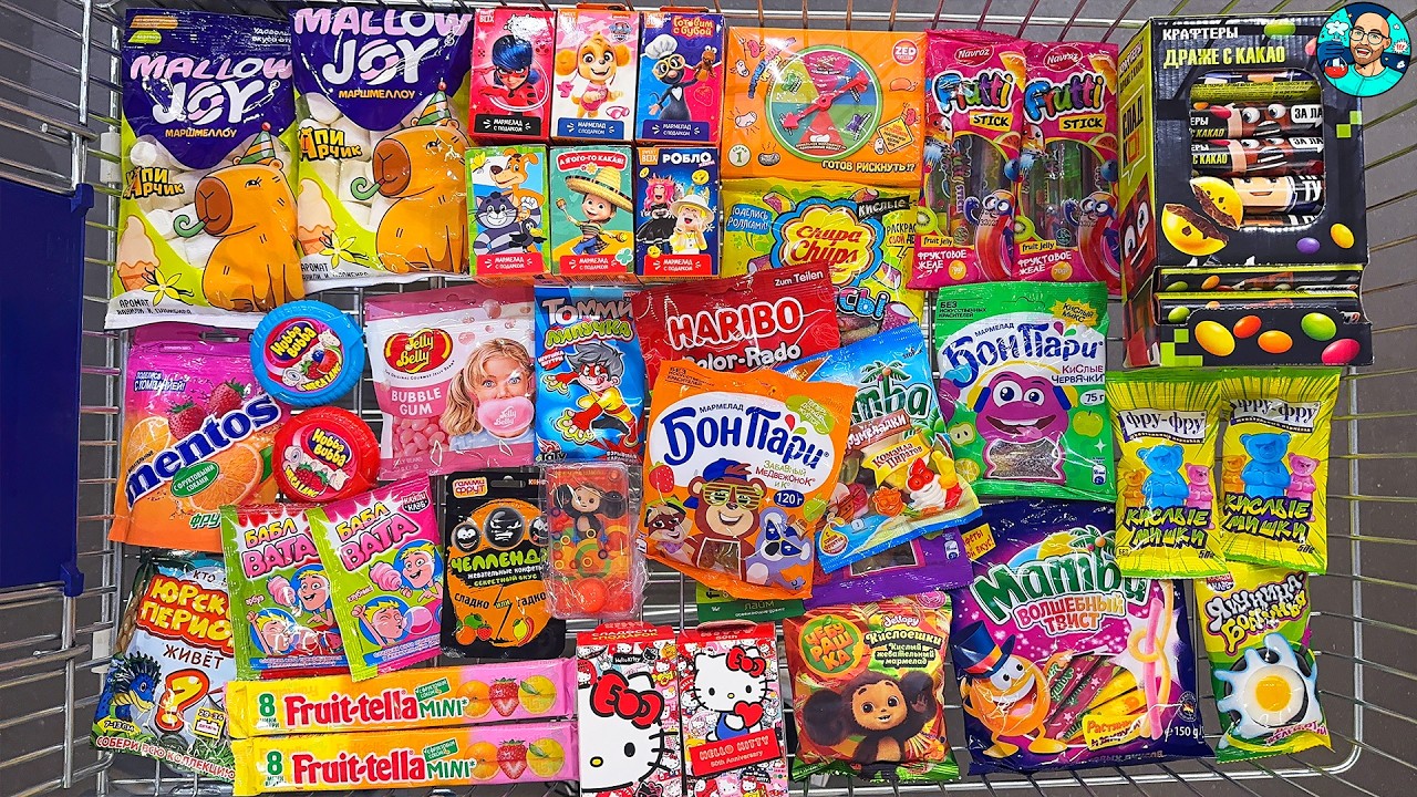 Море Конфет и Сладостей 🍬 Маша и Медведь, Щенячий Патруль, Роблокс, Pringles, Mentos, Haribo