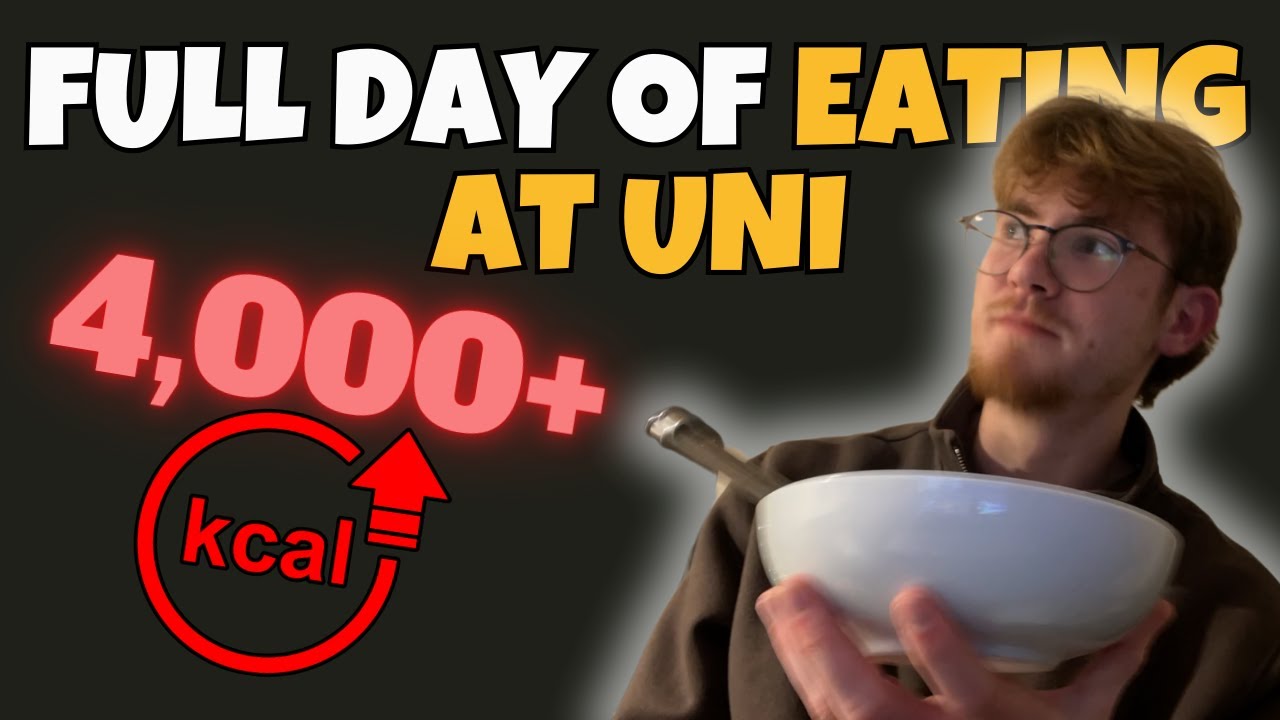 FULL DAY OF EATING AS A UNI STUDENT TRYING TO BULK