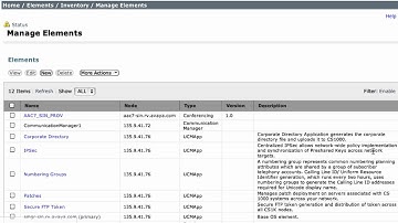 Create Conferencing Elements for Avaya Aura Conferencing 7 in Avaya Aura System Manager 6.2