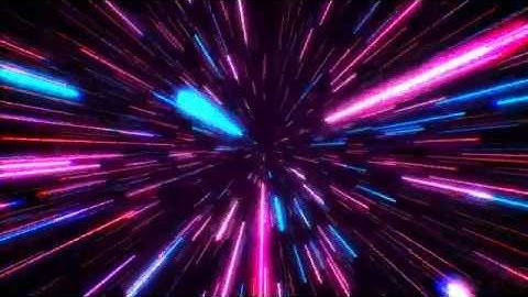 hyperspace jump through the stars to a distant space seamless loop speed of light neon