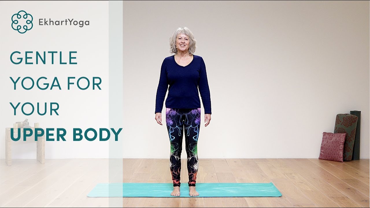 Upper body yoga for seniors. A short gentle yoga sequence with Lyn Core