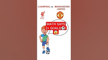 "Liverpool vs Man United: Minimum Goals Prediction 🔥 (You Won’t Believe the Math!)" #shorts