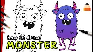 Cute Monster Drawings | Easy Monster Drawings | Cute Drawings For Kids