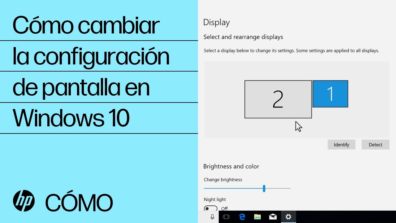 Cómo cambiar la configuración de pantalla en Windows 10