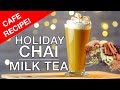 How to make hot chai milk tea boba