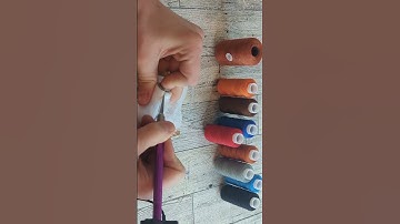 No 🎶 🐻‍❄️ thread cutting #asmrcommunity#asmrsounds #oddlysatisfying#threadcutting#visuallysatisfying