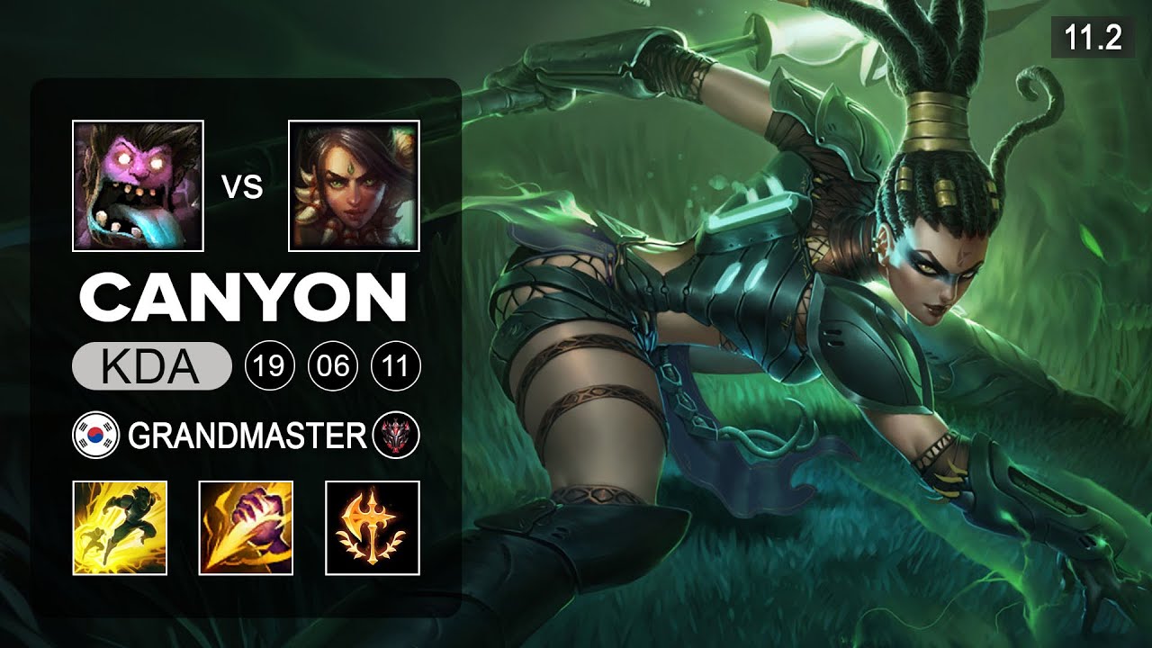 Canyon Nidalee Jungle vs Dr. Mundo - KR Grandmaster Patch 11.2