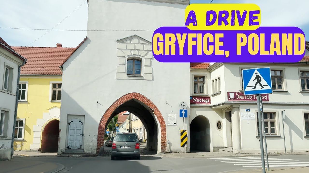 A drive in Gryfice: A typical small town in northern Poland