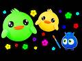 🦆 A Canção das Cores com o Patinho e as Frutas! 🎨 Música Sensorial | Frutinhas Divertidas
