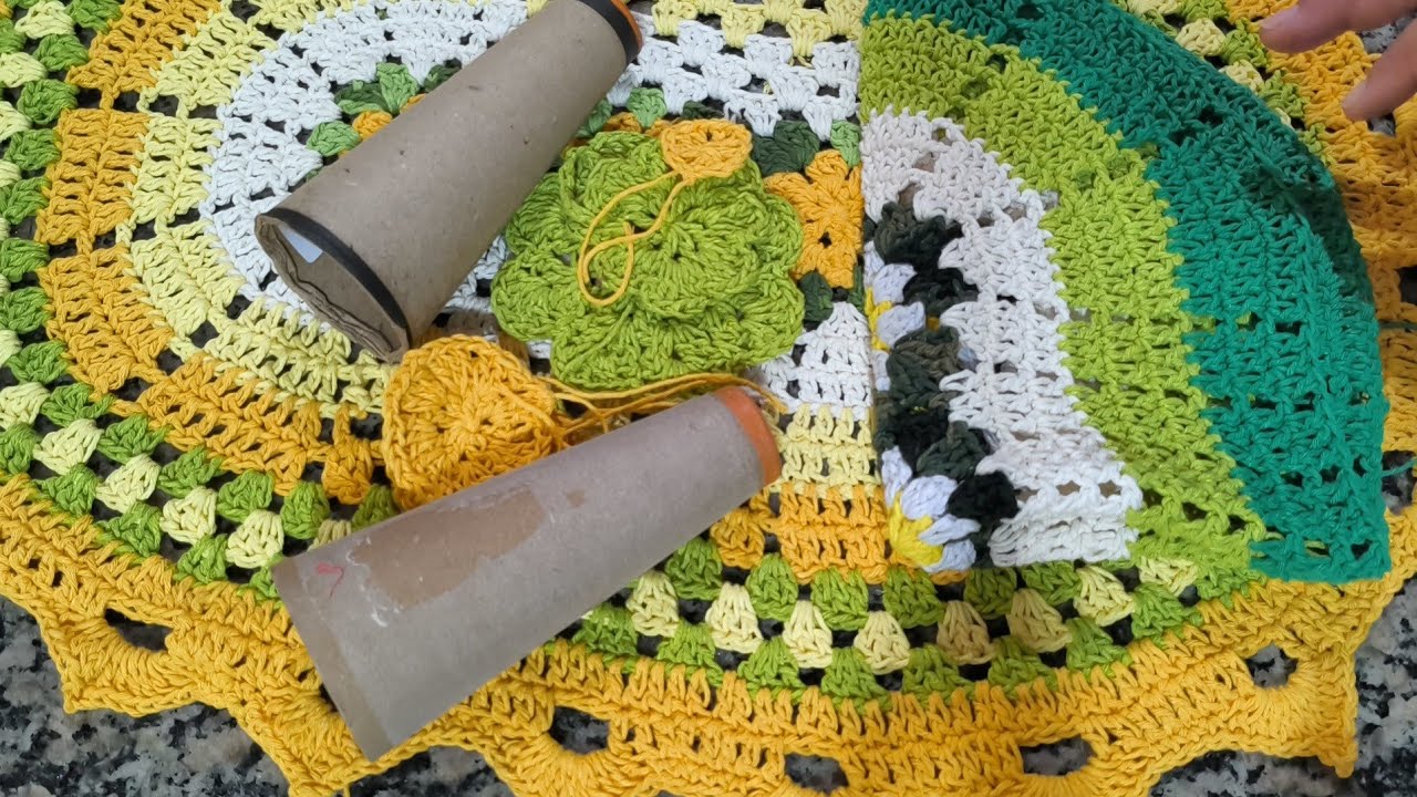 Tapetes a 25,00 reais #crochet #croche 