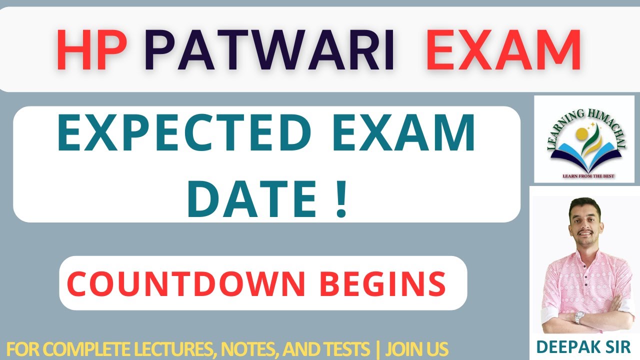 HP Patwari Exam 2026 | Expected exam date | Few days Left | High competition level | 