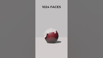 1 vs. 1 MILLION Faces in Blender #blender #3dart #3danimation #clothsimulation #effect #learning