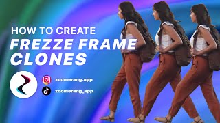 HOW TO CREATE FREEZE FRAME CLONS: WITH ZOOMERANG MOBILE APP screenshot 3
