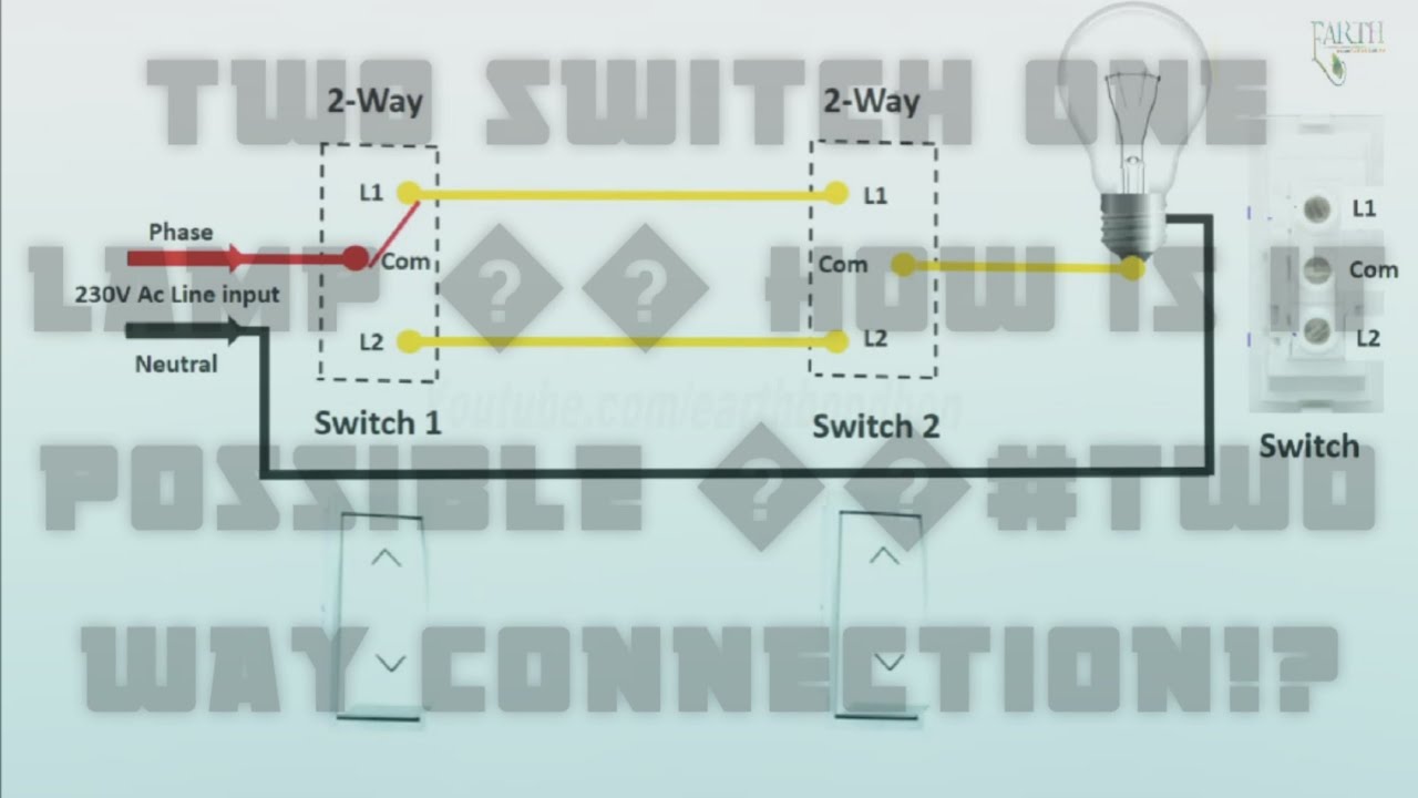 Two way switch connection in tamil..