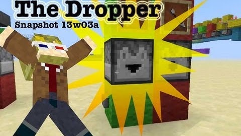 The Dropper, Minecart Hopper and new command block command Minecraft Snapshot 13w03a