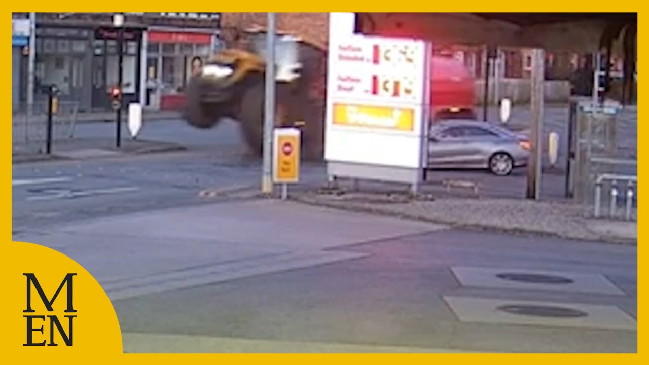 Drug driver ran red light and hit tractor - causing it to smash into ...