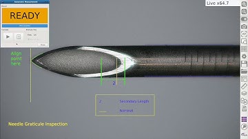 OMNI Core Application:  Pass/Fail Inspection of a Biopsy Needle