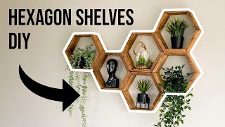 DIY Hexagon Shelves - Do It Yourself Projects