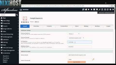 Installing Simpleinvoices with Softaculous in cPanel