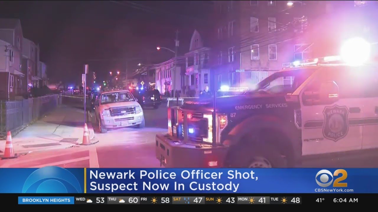 Newark Police Officer Shot In Leg, Suspect In Custody - YouTube