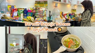 Beresin belanjaan bulanan lanjut masak | Daily Vlog
