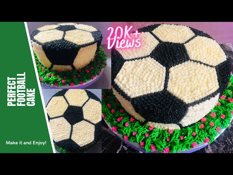 How to make an EASY FOOTBALL CAKE 