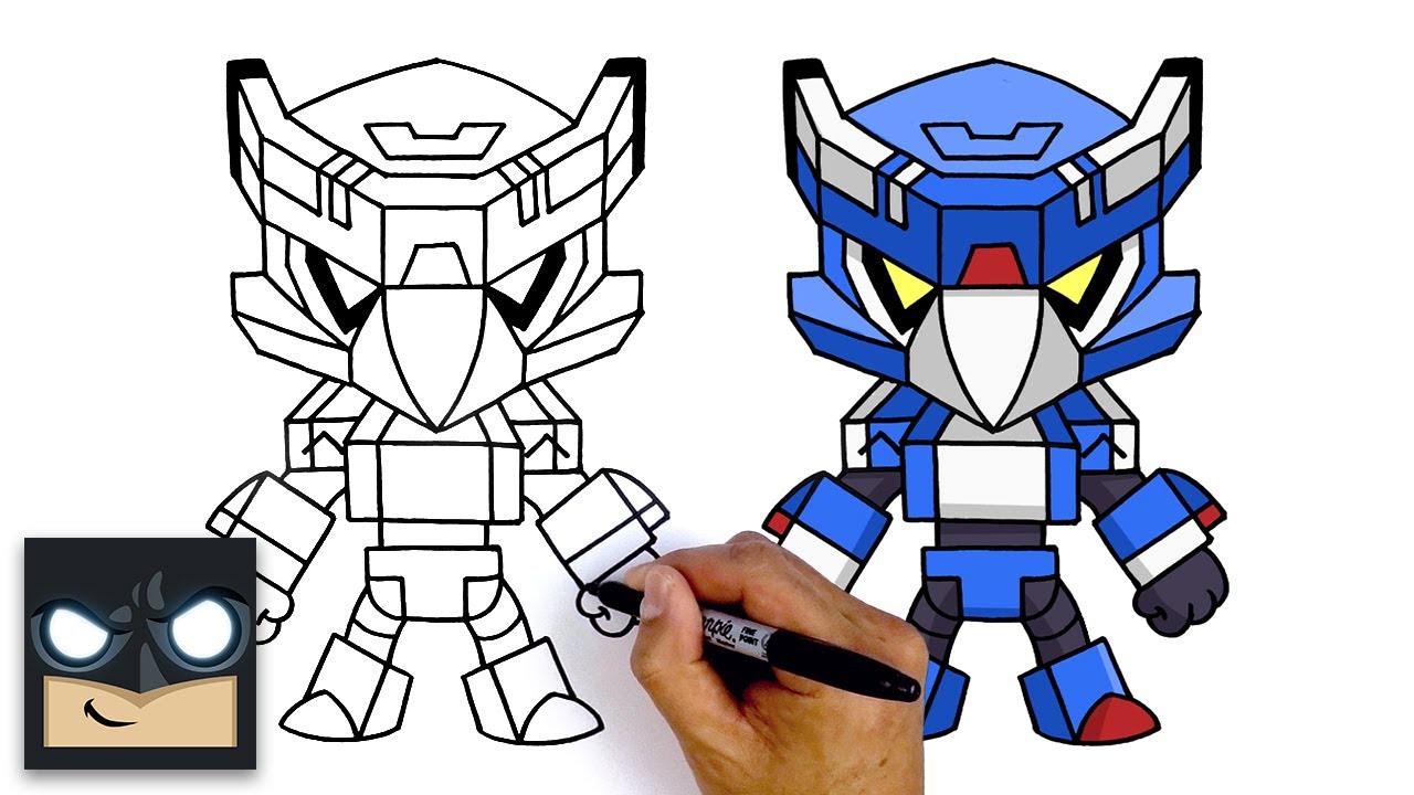 How To Draw Mecha Crow Brawl Stars Youtube - brawl stars mecha crow coloring page