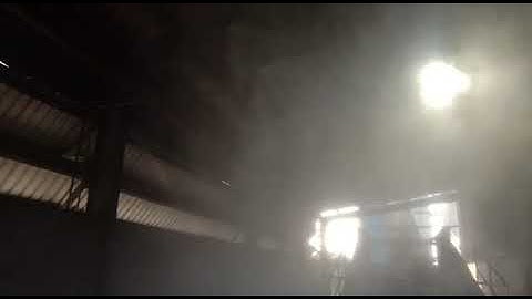 Oasis Dry Fog Dust Suppression System ground hopper using dual fluid nozzle. #dustsuppression dust