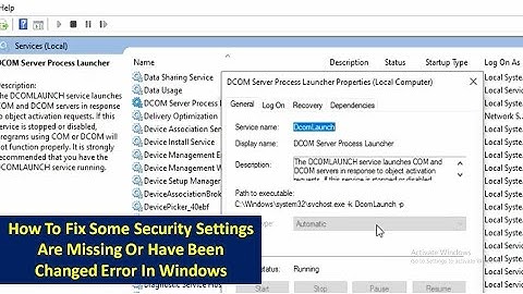 How To Fix Some Security Settings Are Missing Or Have Been Changed Error In Windows