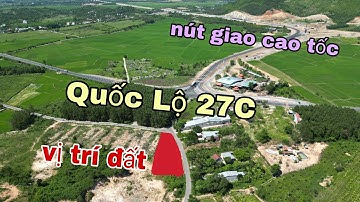 LÔ ĐẤT 2 MẶT TIỀN ĐƯỜNG NGAY BÊN NÚT GIAO CAO TỐC BẮC NAM VÀ QUỐC LỘ 27C TẠI DIÊN THỌ, DIÊN KHÁNH